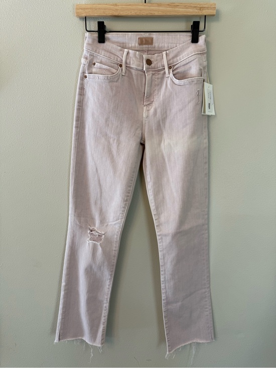 MOTHER Denim - MOTHER The Rascal Ankle Snippet Jeans Pink Taupe Size 25 NWT
